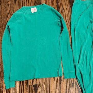 Hanna Andersson green pajama Crewneck Top 10